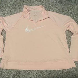 Women’s Nike Three Quarter Zipper Workout Top